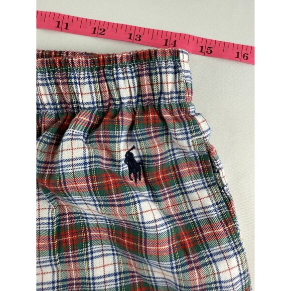 NWOT POLO RALPH LAUREN Sleepwear Mens Medium Red Tartan Plaid Pajama Set PJs $10 - Picture 7 of 16
